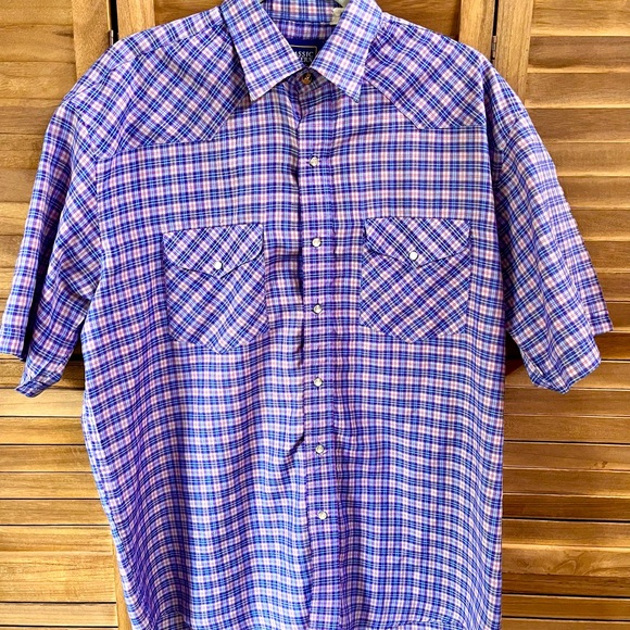 Vintage Classic Western Pearl-Snap Shirt - Picture 1 of 9